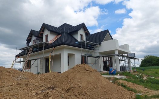 dom w trakcie budowy przez firmę budowlaną MM Bujak
